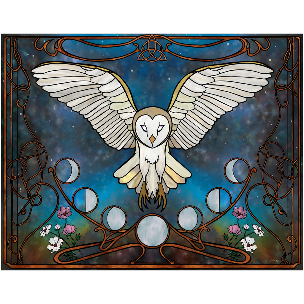 The Cosmic Owl - 11x14 Print - The Art of Dena Tullis