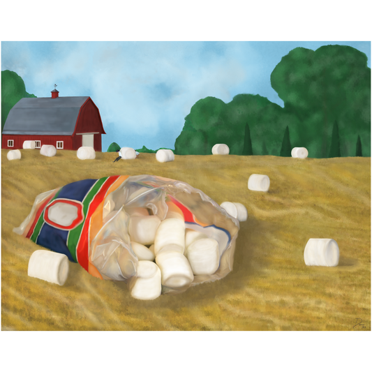 Marshmallow Fields Print - The Art of Dena Tullis