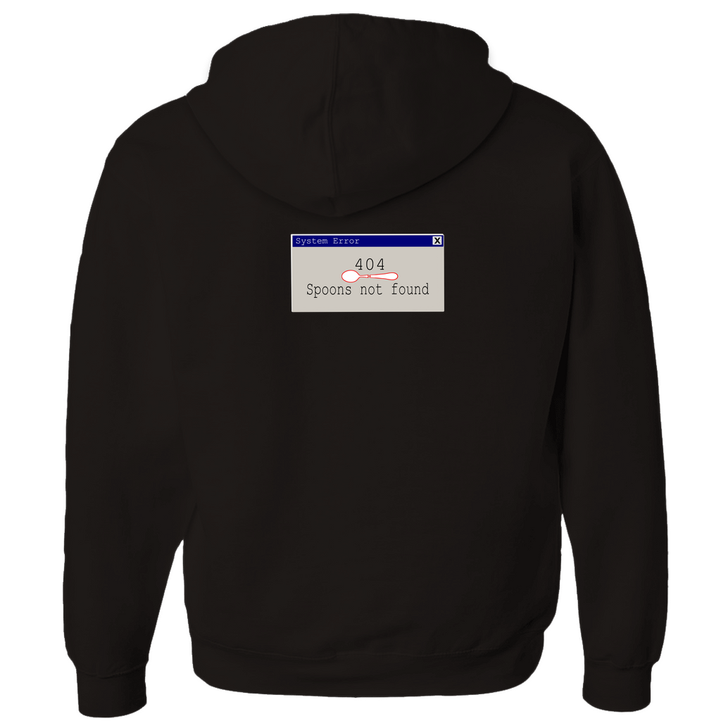 Error 404 Spoons Not Found - Hoodies (Zip-up)