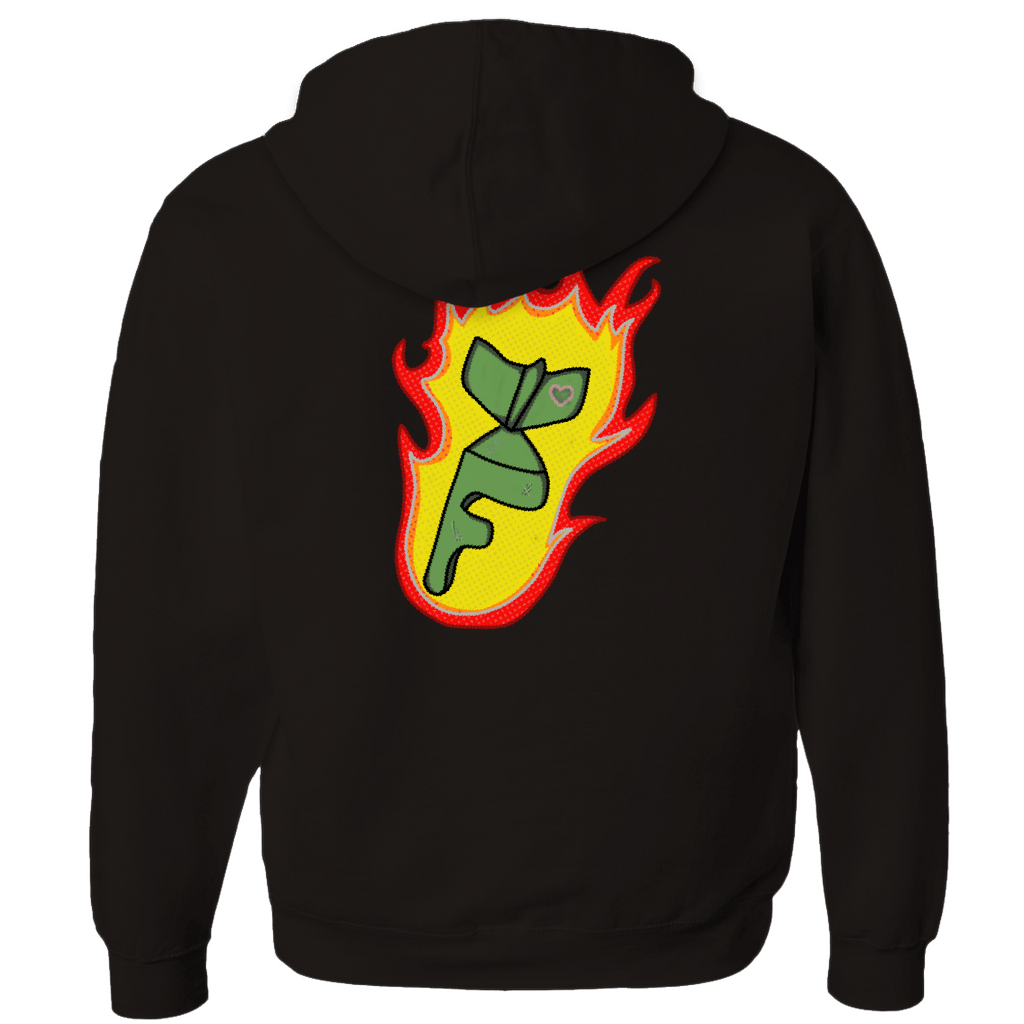 F-Bomb Lightweight Zip-Up Hoodie - The Art of Dena Tullis