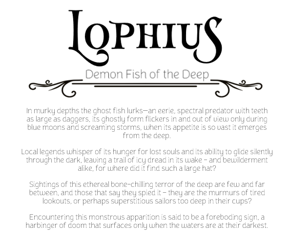 Lophius, Demon Fish of the Deep - Professional Prints - The Art of Dena Tullis