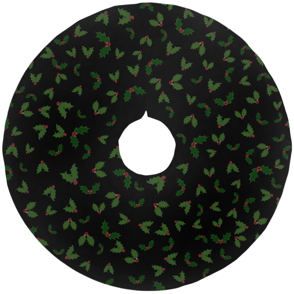 Holly Jolly Batmas Tree Skirt - GothFromHoth Designs