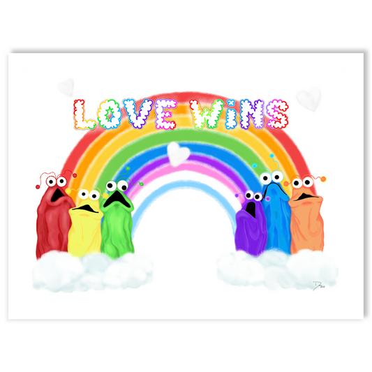 Love Wins - kisscut sticker packs - The Art of Dena Tullis