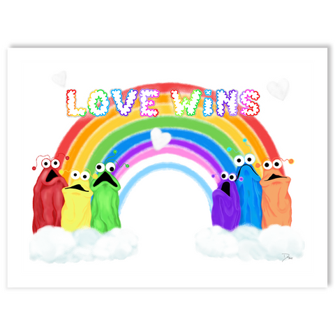 Love Wins - kisscut sticker packs