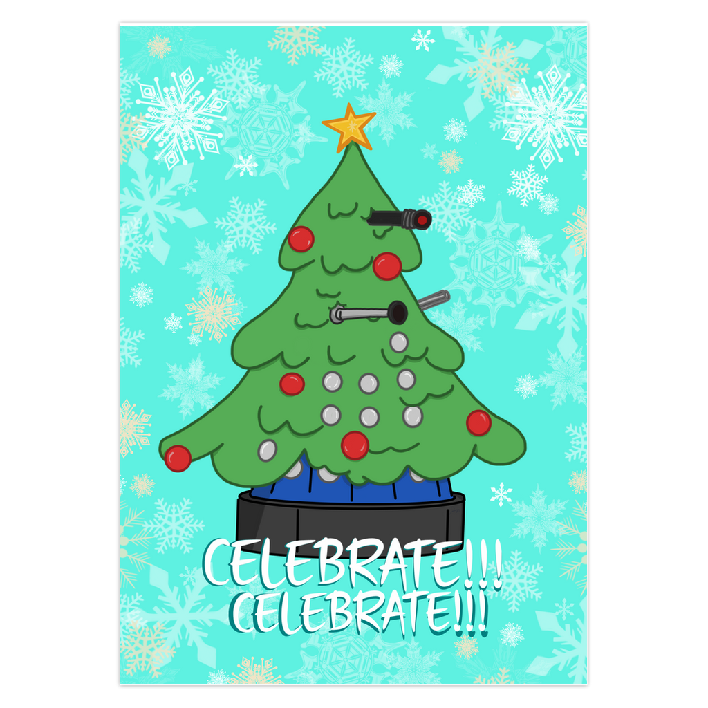 Dalek Tree Greeting Cards - The Art of Dena Tullis