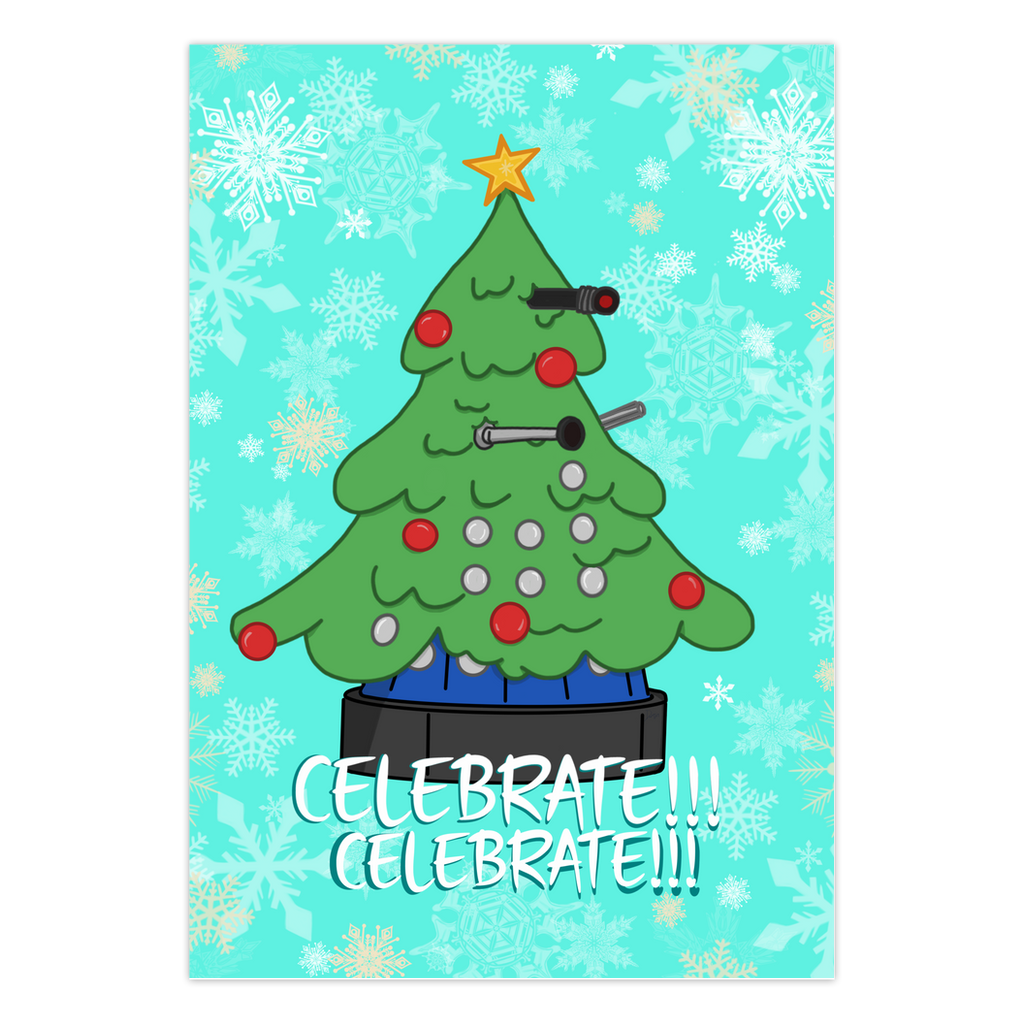 Dalek Tree Greeting Cards - The Art of Dena Tullis