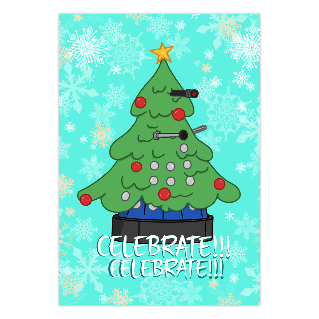 Dalek Tree Greeting Cards - The Art of Dena Tullis