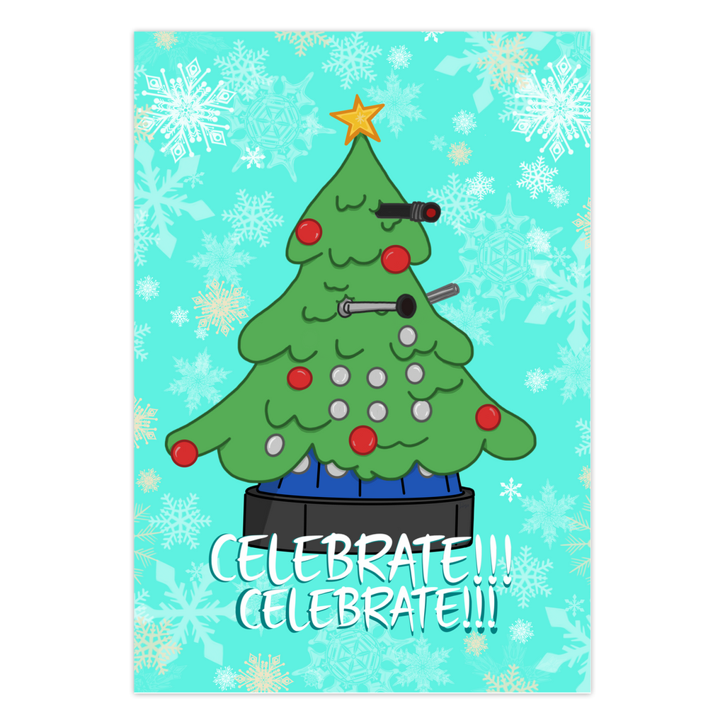 Dalek Tree Greeting Cards - The Art of Dena Tullis