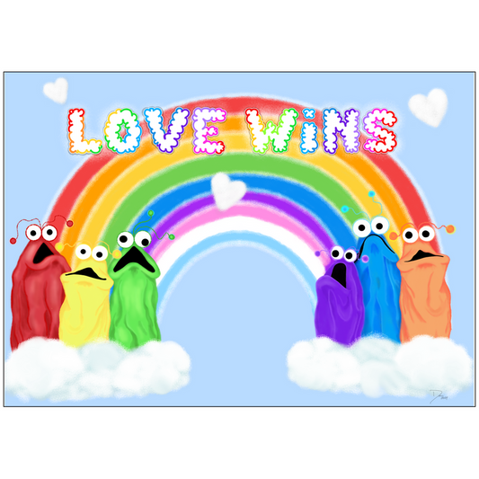 Love Wins - 5x7 Print - The Art of Dena Tullis