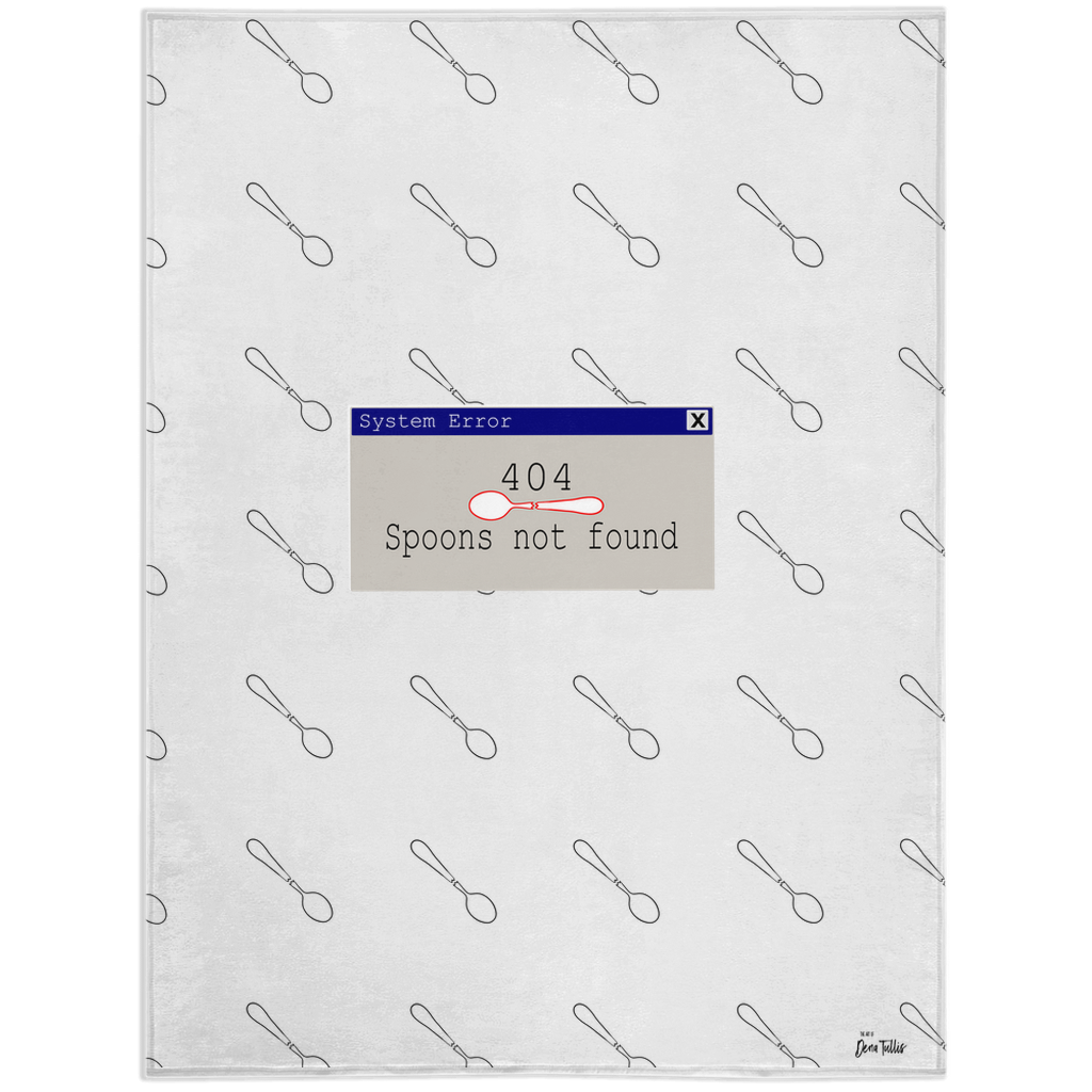 Error 404 - Spoons Not Found - Minky Blankets