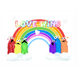 Love Wins - kisscut sticker packs - The Art of Dena Tullis