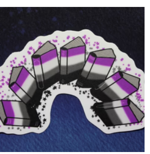 Ace Arched Rainbow of Books sticker