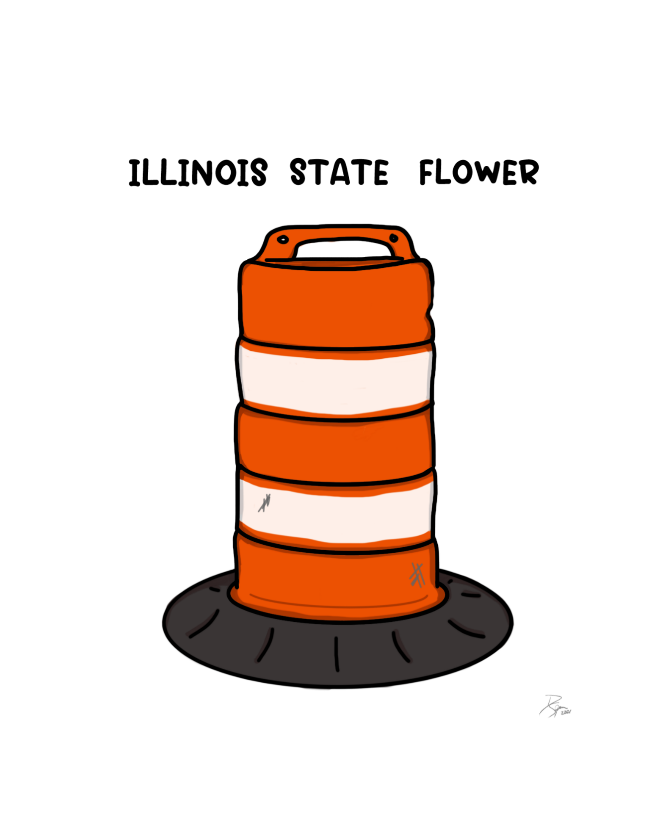 Illinois State Flower - 15 oz mug - The Art of Dena Tullis