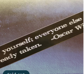 Oscar Wilde Quote - Be Yourself sticker