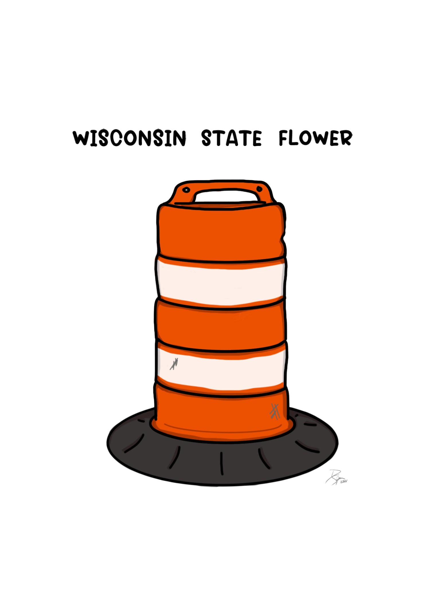 Wisconsin State Flower - 15 oz mug - The Art of Dena Tullis