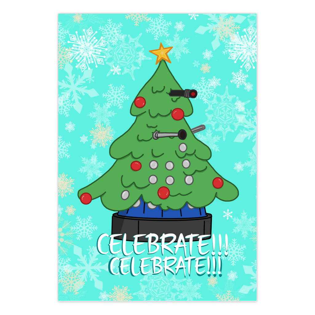 Dalek Tree Greeting Cards - The Art of Dena Tullis