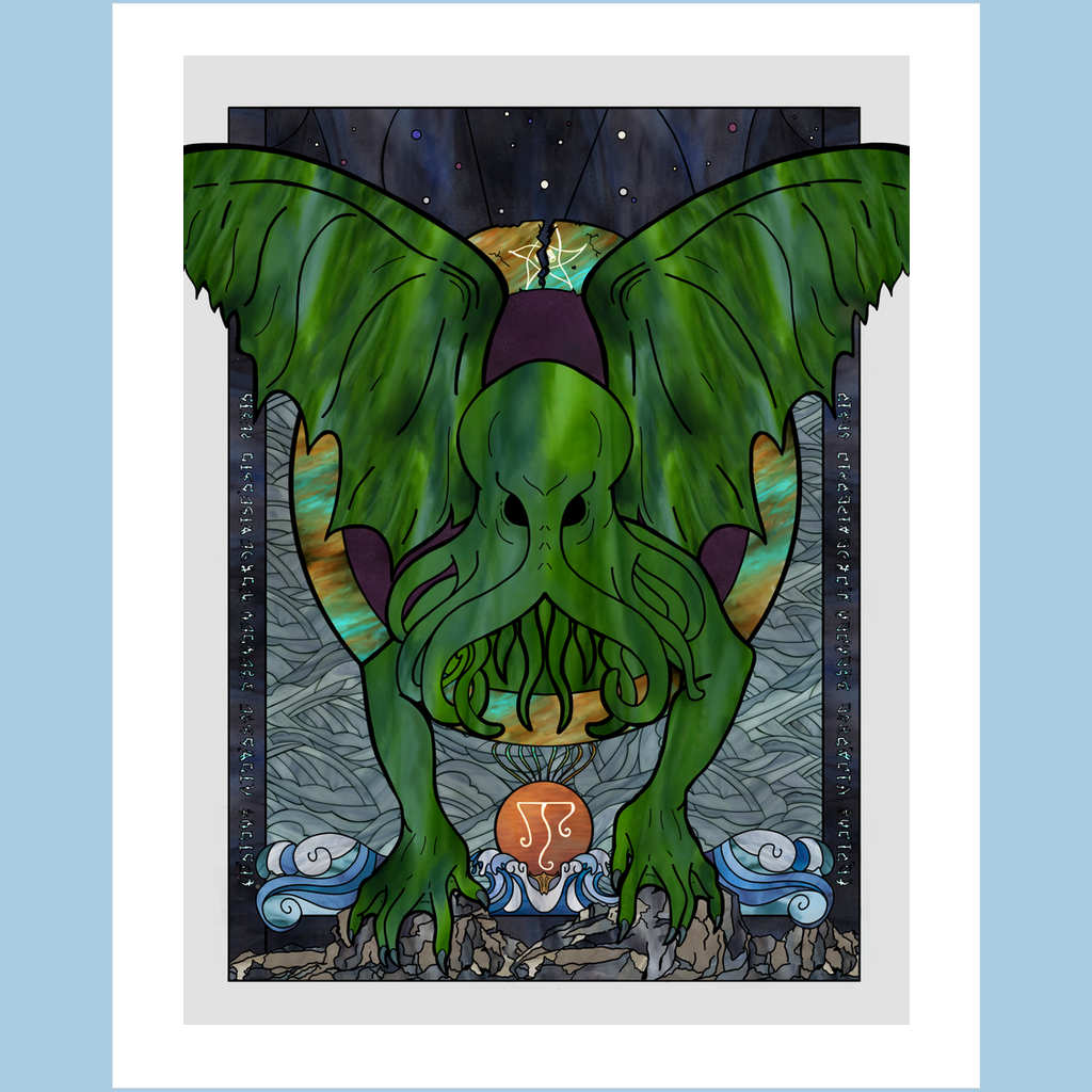 Cthulhu - premium Art Print - GothFromHoth Designs