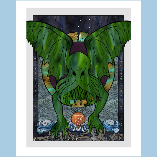 Cthulhu - premium Art Print - GothFromHoth Designs