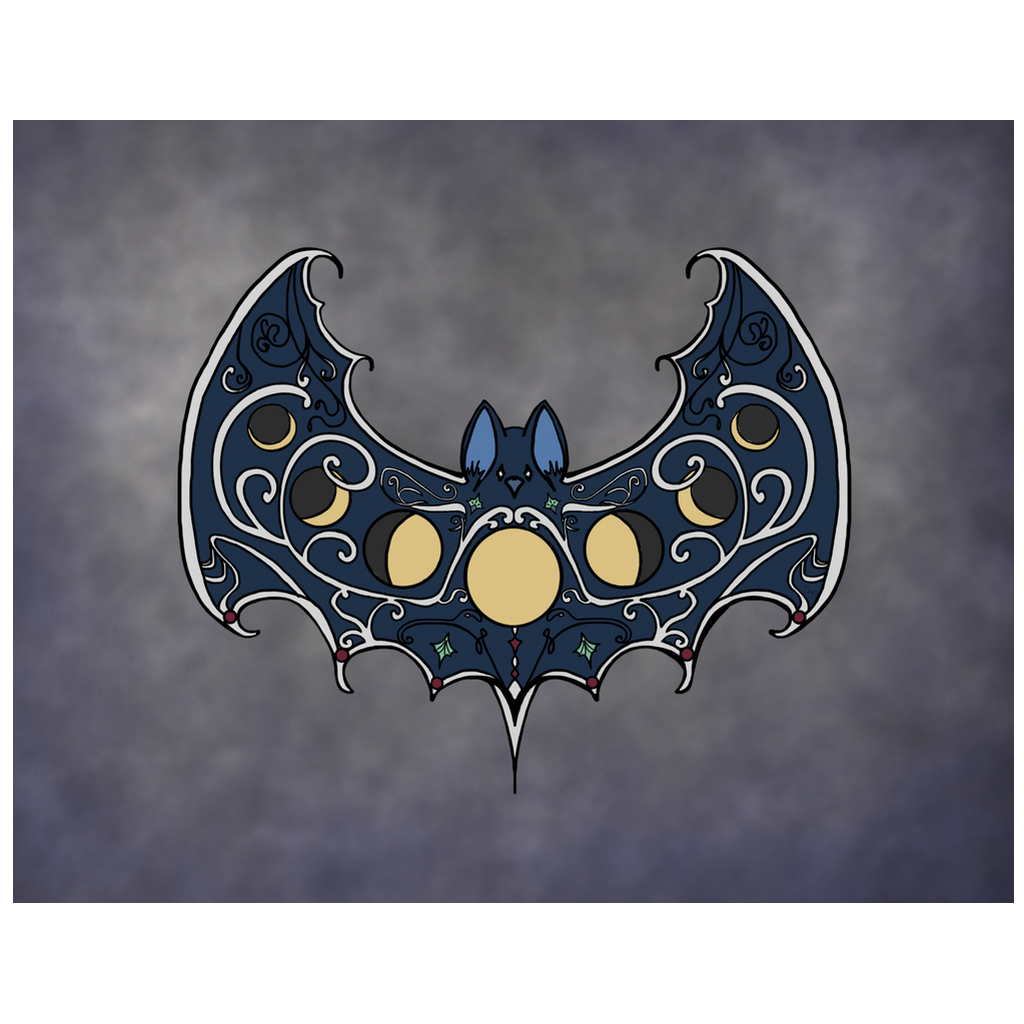 The MoonPhase Bat - Professional Prints - GothFromHoth Designs