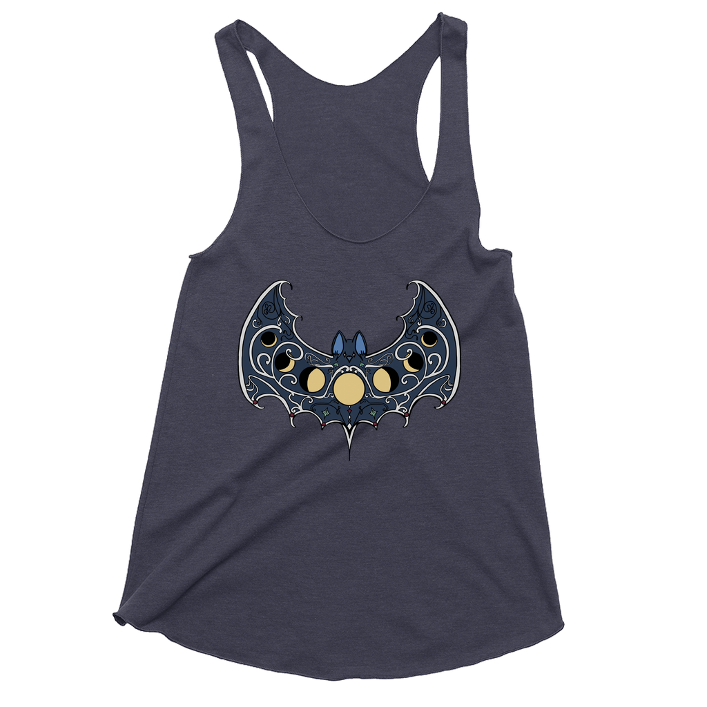 Moonphase Bat - Racerback Tanks - GothFromHoth Designs