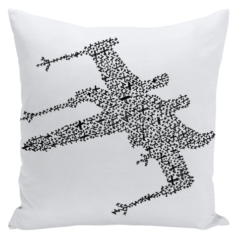 "X" Wing & T/E fighter Throw Pillow - GothFromHoth Designs