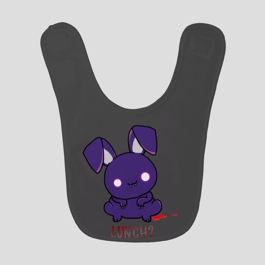 Hungry Wabbit Baby Bib - GothFromHoth Designs