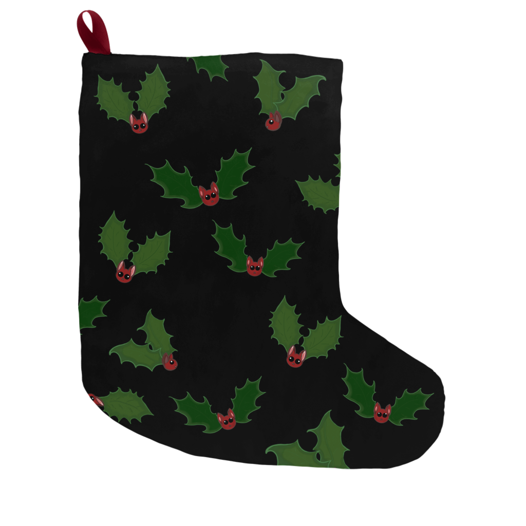 Holly Jolly Batmas Stocking - GothFromHoth Designs