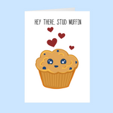 Stud Muffin - Valentines Day card - GothFromHoth Designs