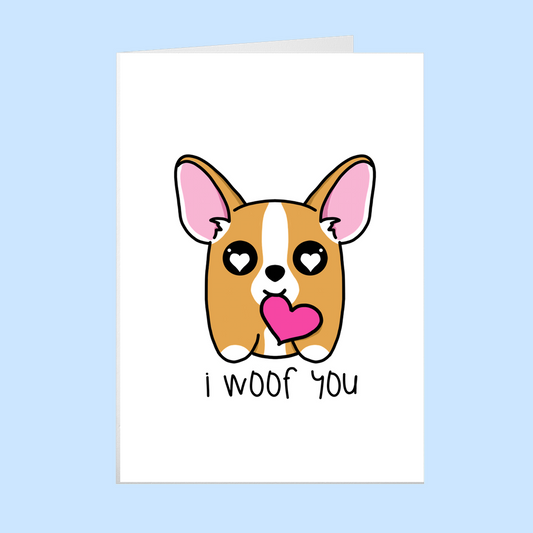 I Wuf You - Valentines Day card - GothFromHoth Designs