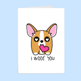 I Wuf You - Valentines Day card - GothFromHoth Designs