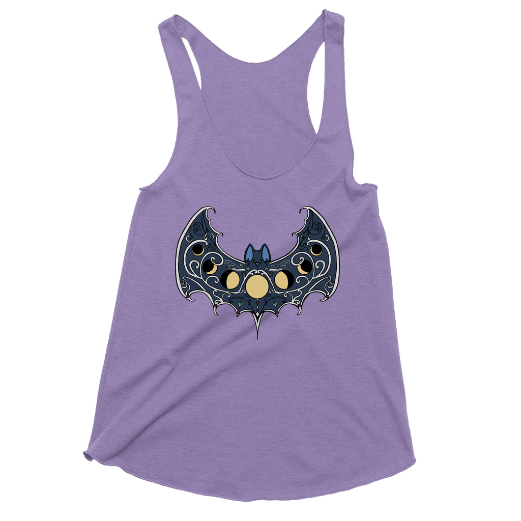 Moonphase Bat - Racerback Tanks - GothFromHoth Designs