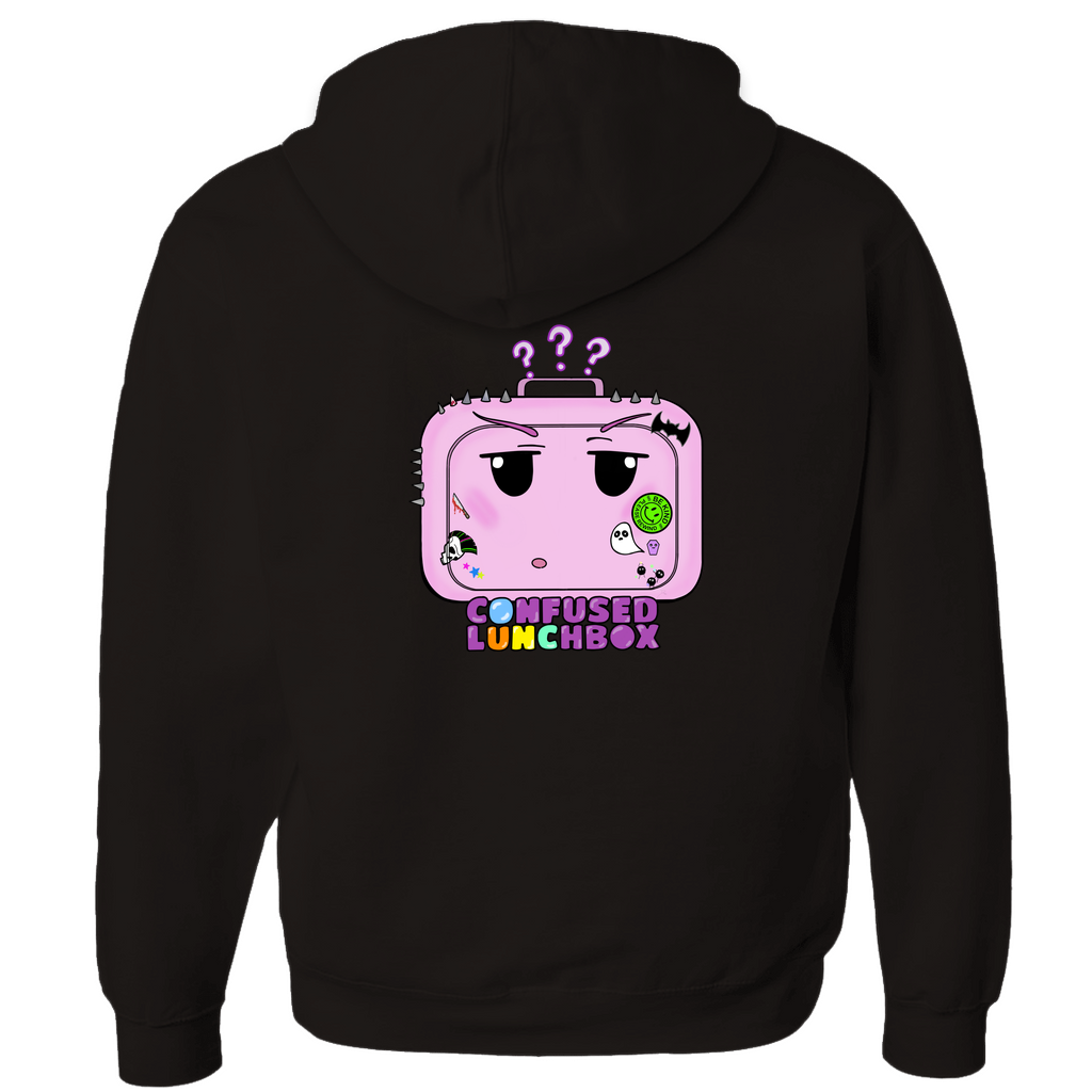 Confused Lunchbox - Zip Up Hoodie - The Art of Dena Tullis