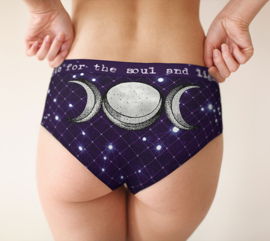 Moon Love Cheeky Briefs - GothFromHoth Designs