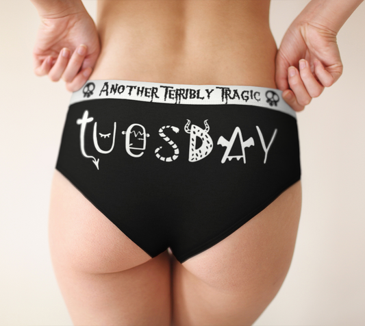 Tragic Tuesday Cheeky Briefs - GothFromHoth Designs