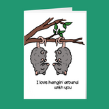 Hangin' Around - Palentines Day Cards - GothFromHoth Designs
