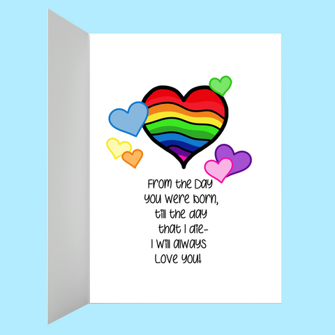 Love is Love card - From parents to LGBTQ children - GothFromHoth Designs